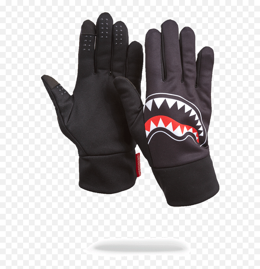 Download Black Shark Mouth Gloves Png - Glove Emoji,Glove Png