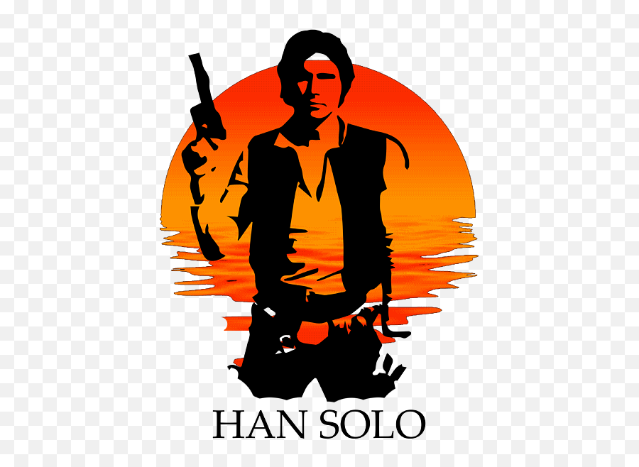 Han Solo Star Wars T - Shirt Emoji,Han Solo Png