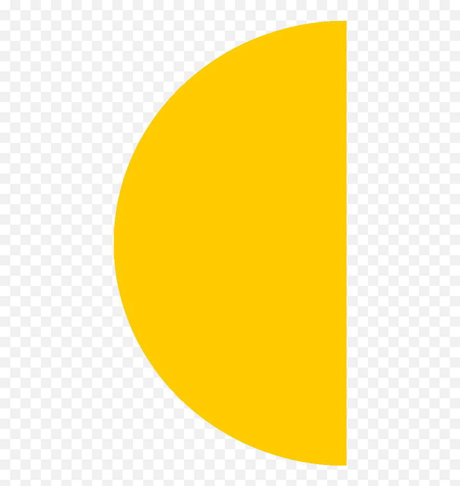 Yellow Circle Copy Half Big 1 - Chezmoistyle Emoji,Semi Circle Png