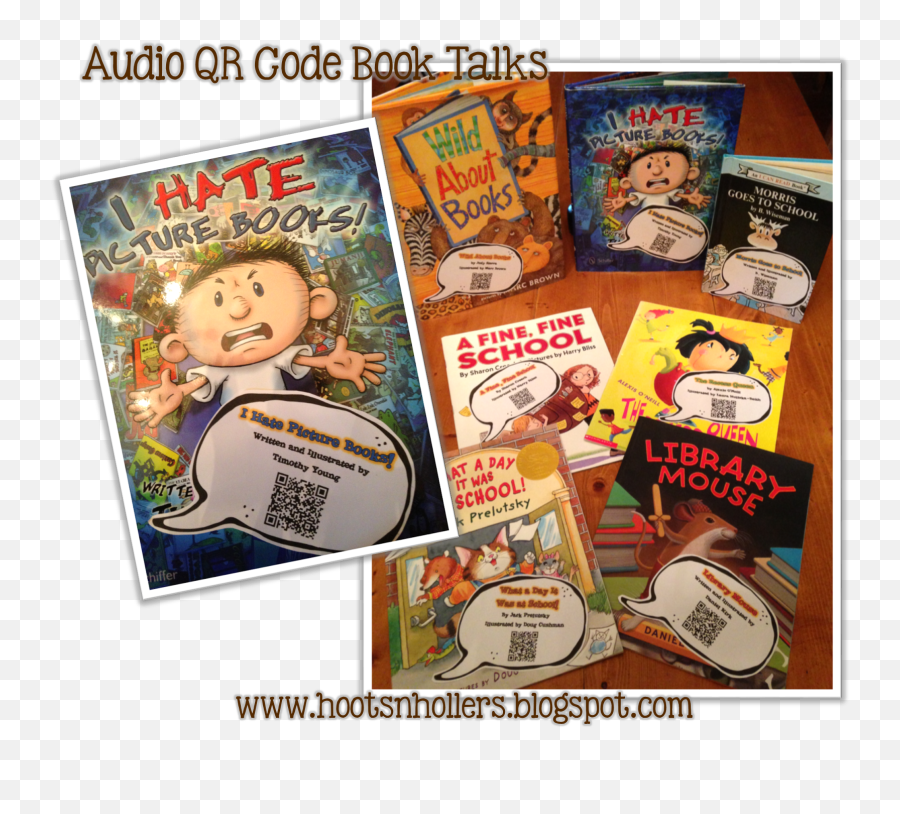 Hoots Nu0027 Hollers Working On It Wednesday Qr Code Booktalks Emoji,Comic Books Clipart