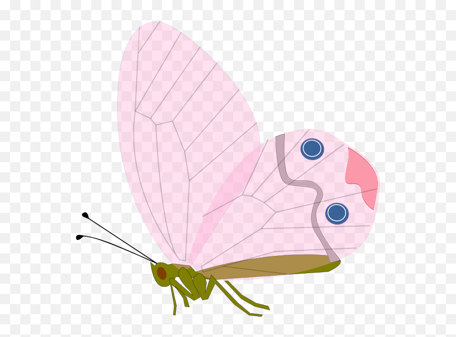 Pink Butterfly Clip Art At Clkercom - Vector Clip Art Emoji,Pink Butterfly Png