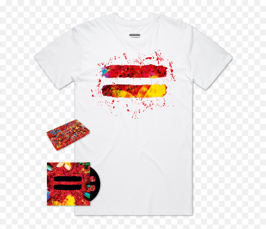 Splatter White T - Shirt Bundle Ed Sheeran Emoji,White Splatter Transparent