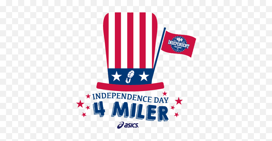 Asics Independence Day 4 Miler - American Emoji,Asics Logo