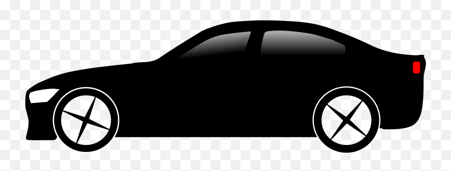 Black Car Clipart - Automotive Paint Emoji,Car Clipart Black And White
