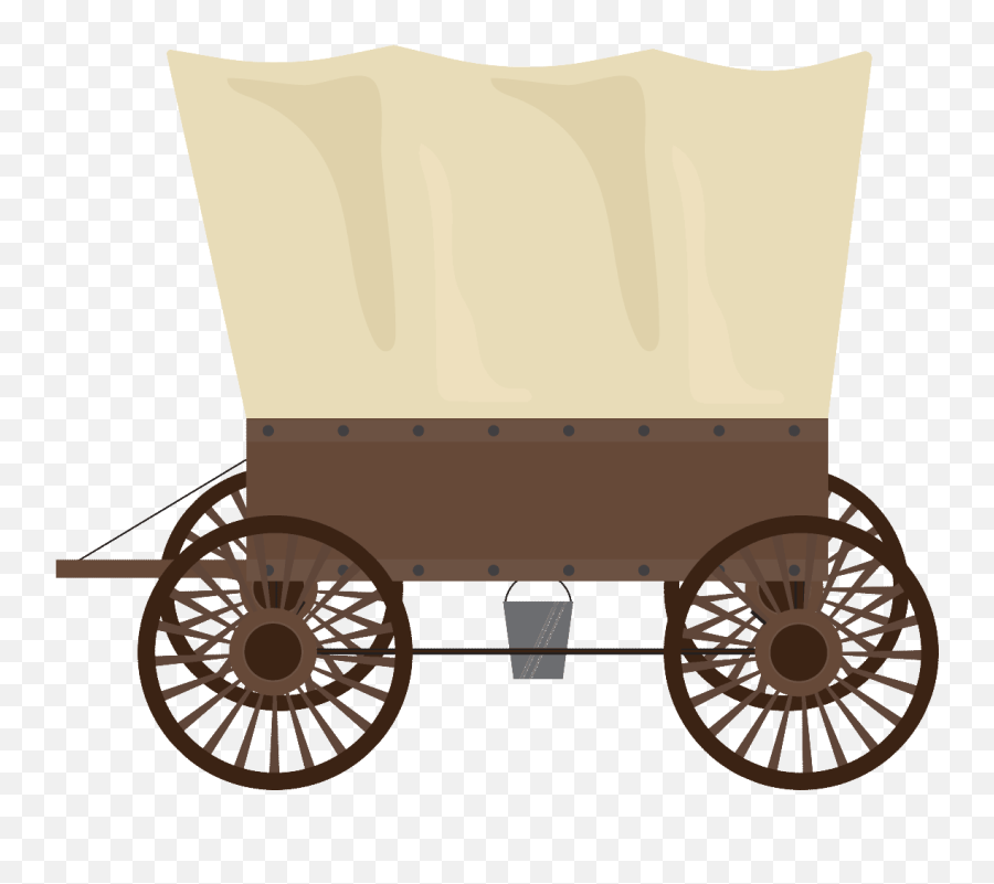 Wheel Clipart Wagon Transparent - Covered Wagon Png Emoji,Wagon Clipart
