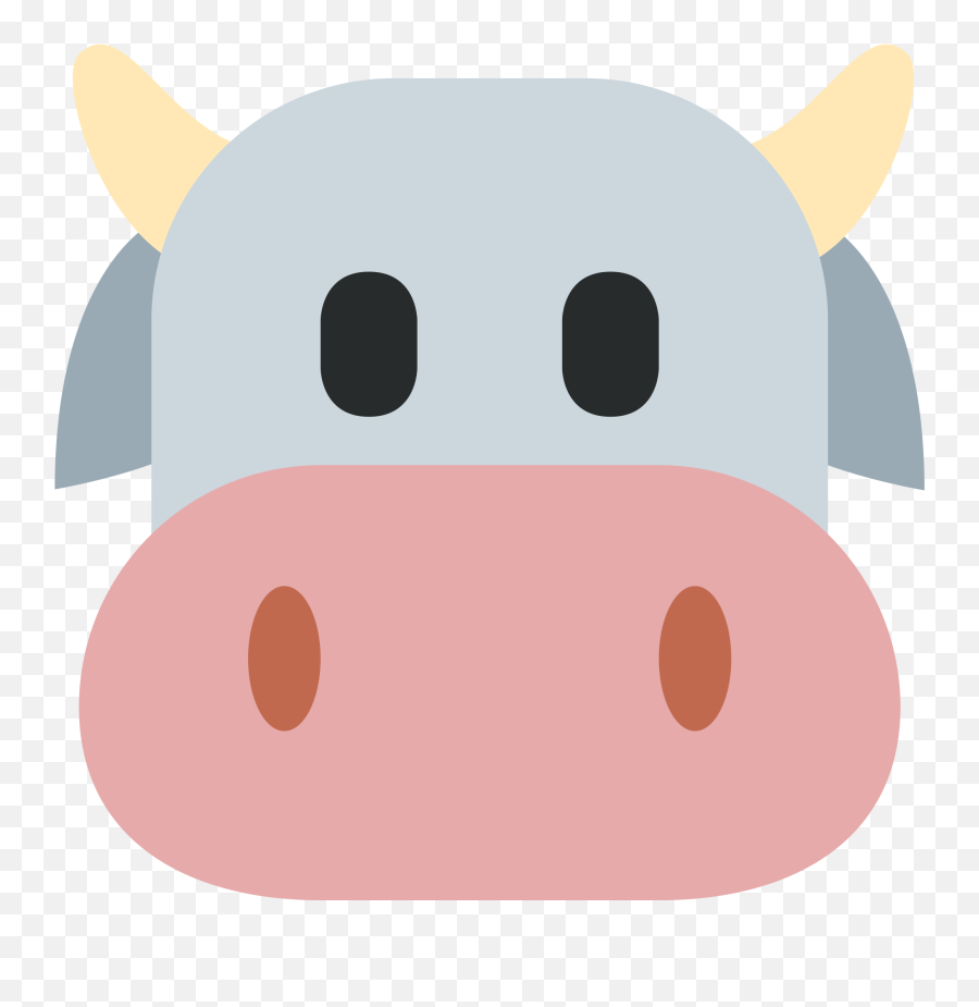 Cow Face - Cow Face Emoji,Cow Face Clipart