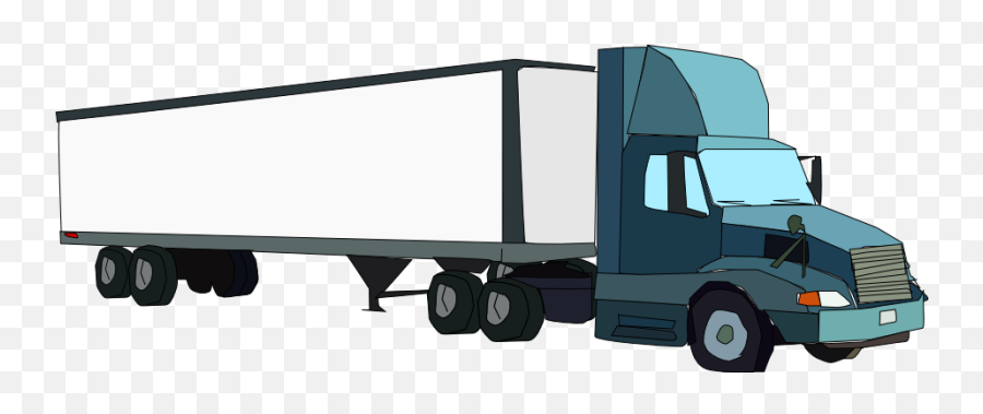 Commercial Vehicle Car Semi - Trailer Truck Truck Driver Car 18 Wheeler Truck Png Emoji,Semi Truck Clipart