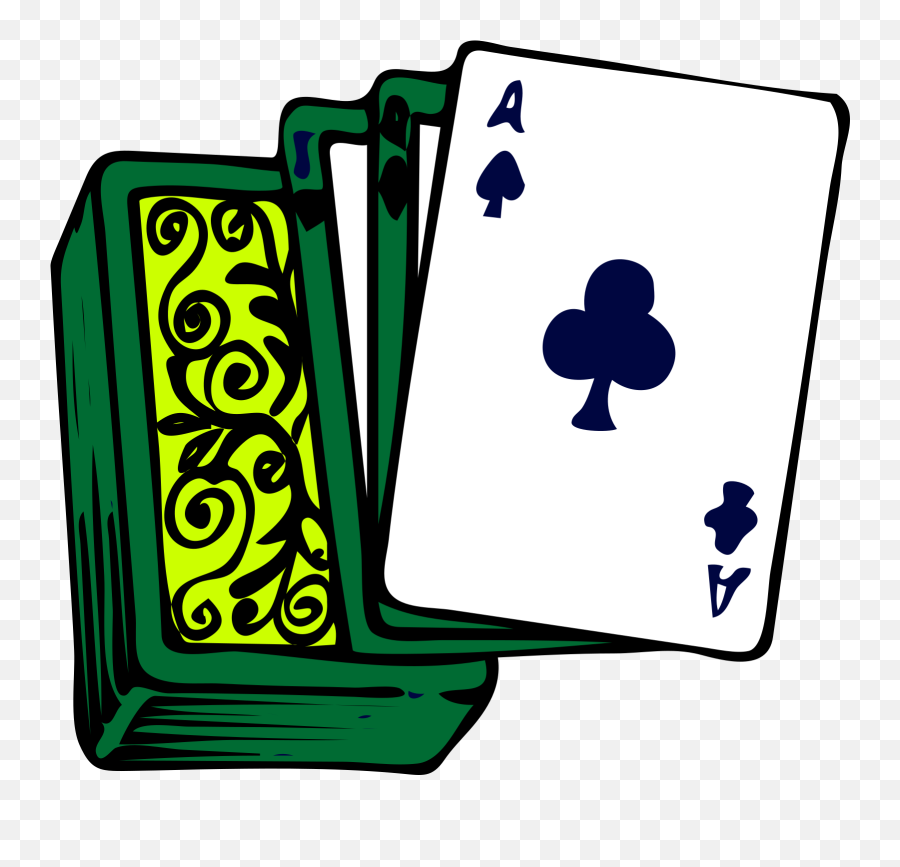 Deck Of Cards Clip Art At Clker - Deck Of Cards Clipart Emoji,Cards Clipart