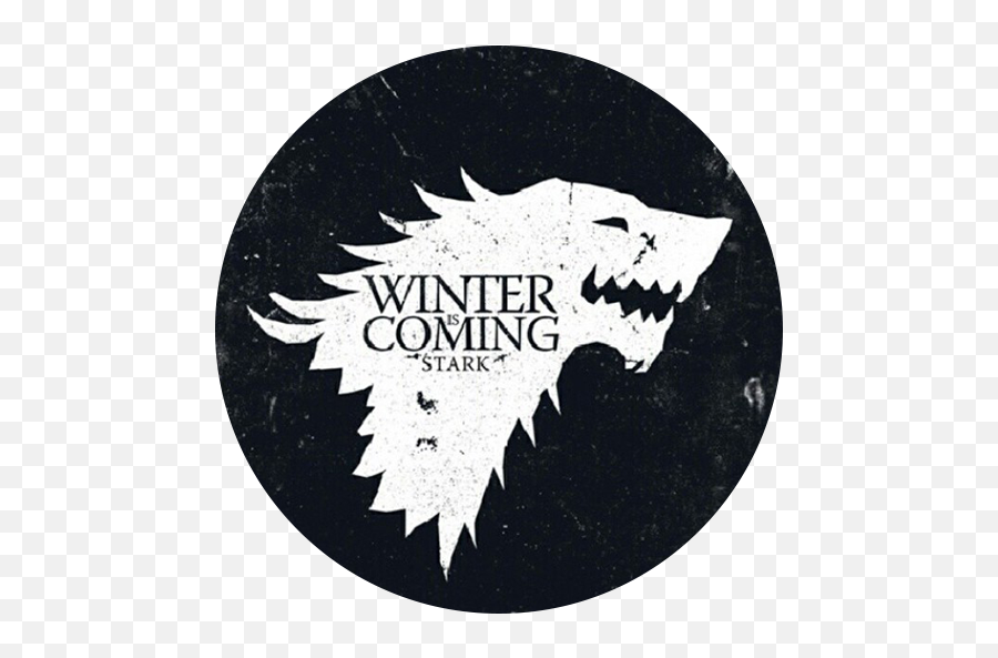 Download Winter Thrones Of Is Stark Label Game Hq Png Image - Winter Is Coming Game Of Thrones Png Emoji,Game Of Thrones Logo