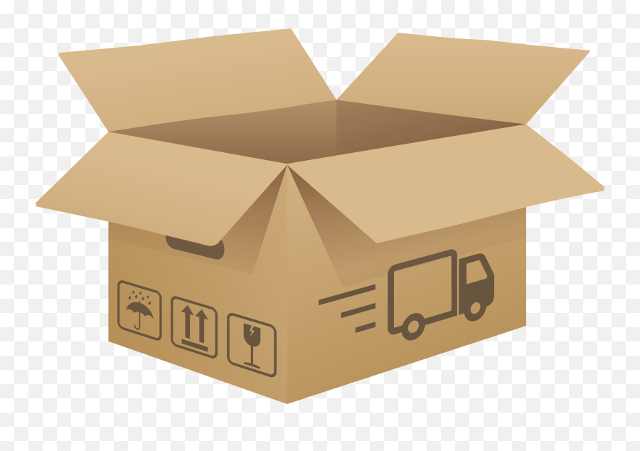 Free Box Clipart Png Download Free - Cardboard Box Clipart Emoji,Box Clipart
