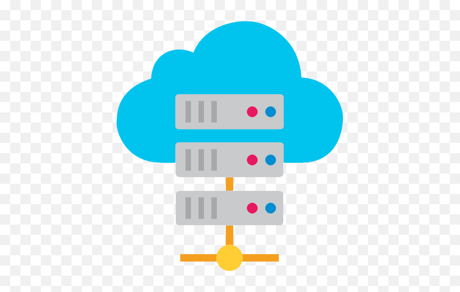 Cloud Server Clipart Clipart Transparent Background - Hosting Clipart Emoji,Server Clipart