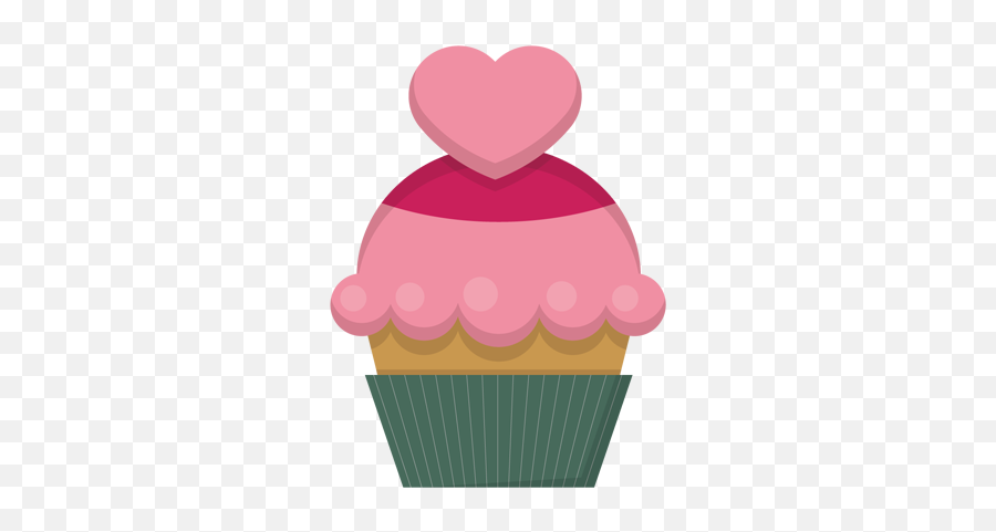 Valentine Cartoon Heart Cake Png Vector Pngimagespics - Baking Cup Emoji,Cartoon Heart Png
