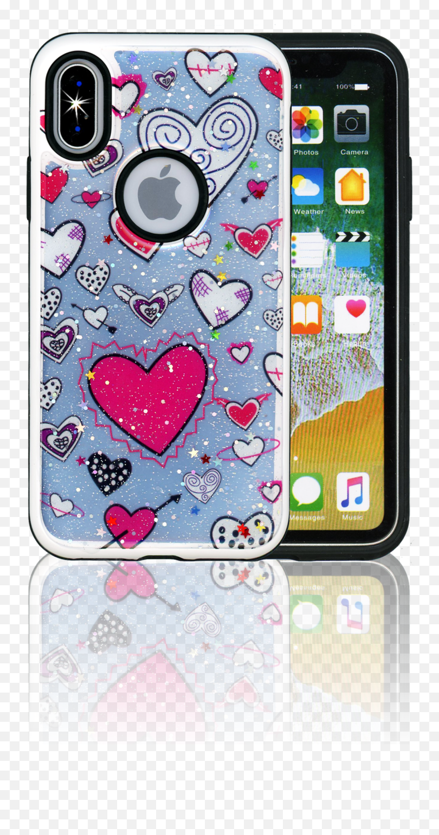Iphone X Mm 3d Heart Hd Png Download - Iphone X Emoji,3d Heart Png