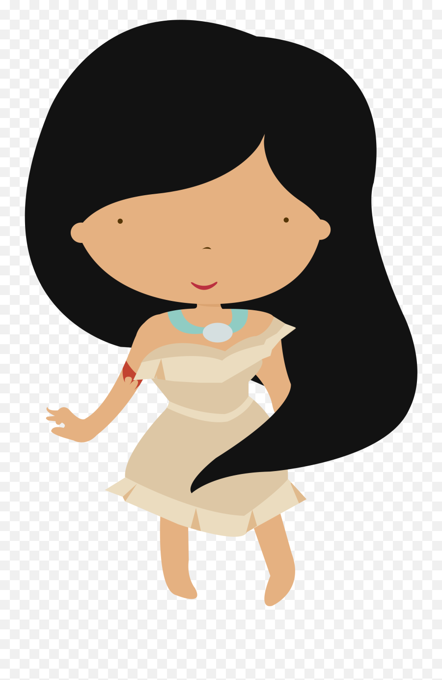 Pin De Liran S Em Girl Clipart And Vectors Princesas - Transparent Baby Pocahontas Clipart Emoji,Pocahontas Clipart