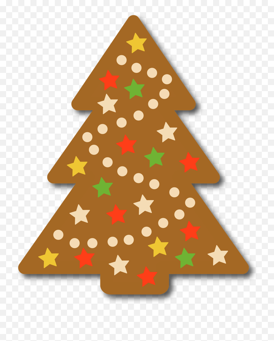 Gingerbread Christmas Tree Clipart - Christmas Gingerbread Tree Clipart Transparent Background Emoji,Christmas Tree Clipart Transparent Background