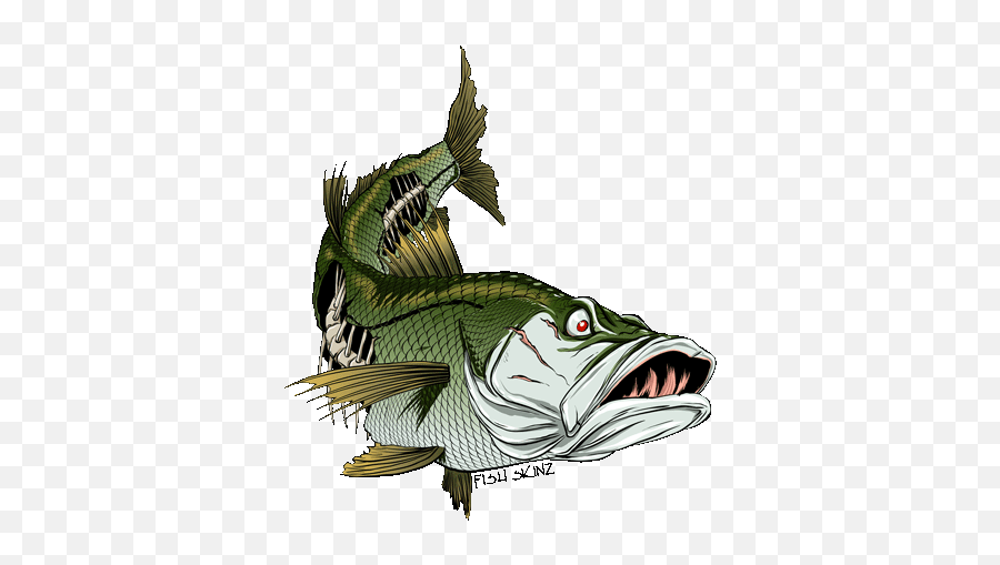 Decals Fish Skinz Apparel - Clipart Best Clipart Best Emoji,Fish Skeleton Clipart