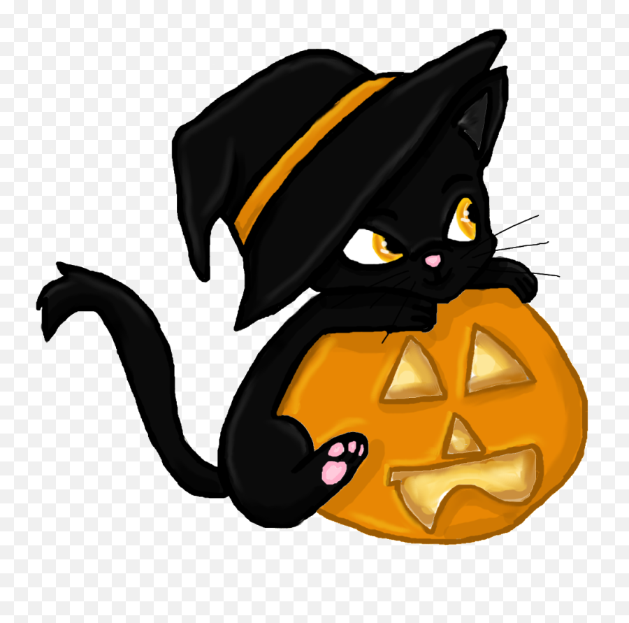 Free Cute Halloween Png Download Free Clip Art Free Clip - Black Cat Clipart Halloween Emoji,Cute Halloween Clipart
