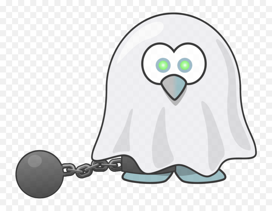 Ghost Of A Penguin - Penguin Ghost Emoji,Ghost Clipart