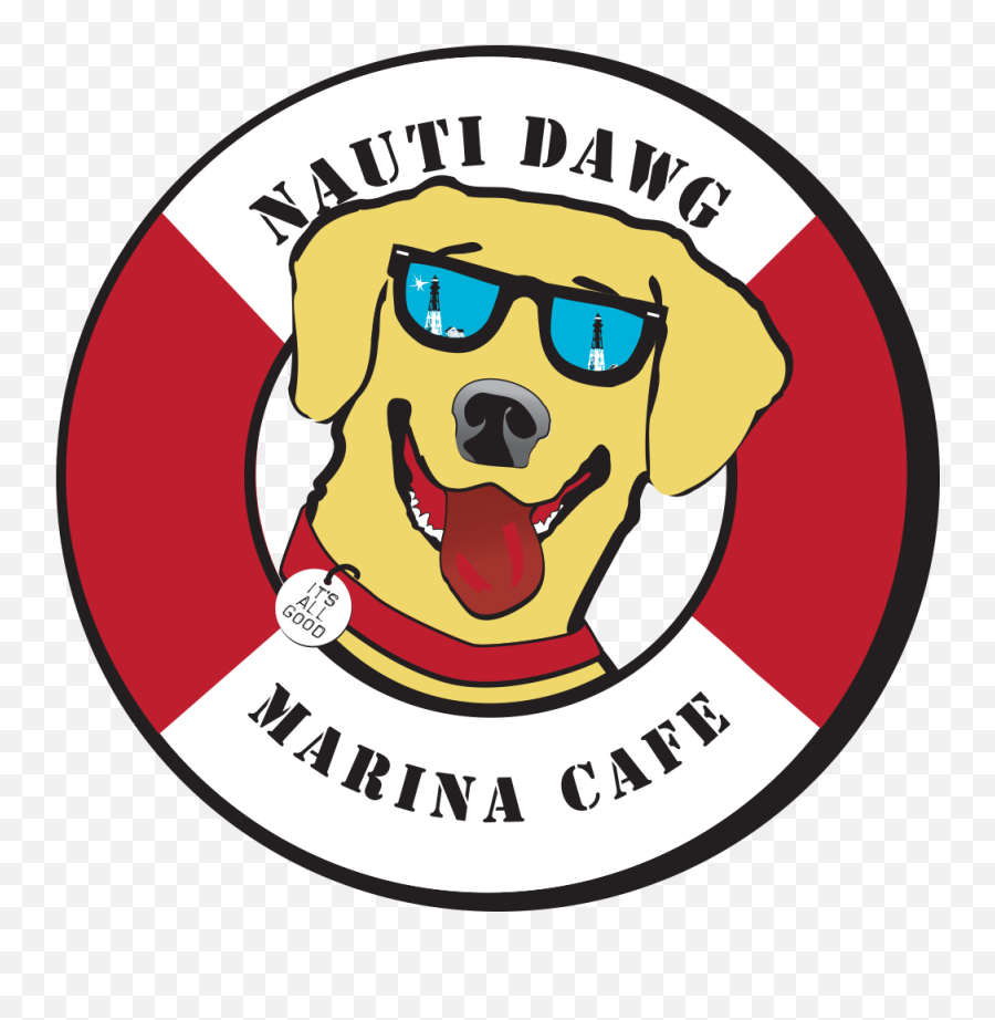 Nauti Dawg Marina Cafe A Friendly Family - Oriented Emoji,Dawgs Logo