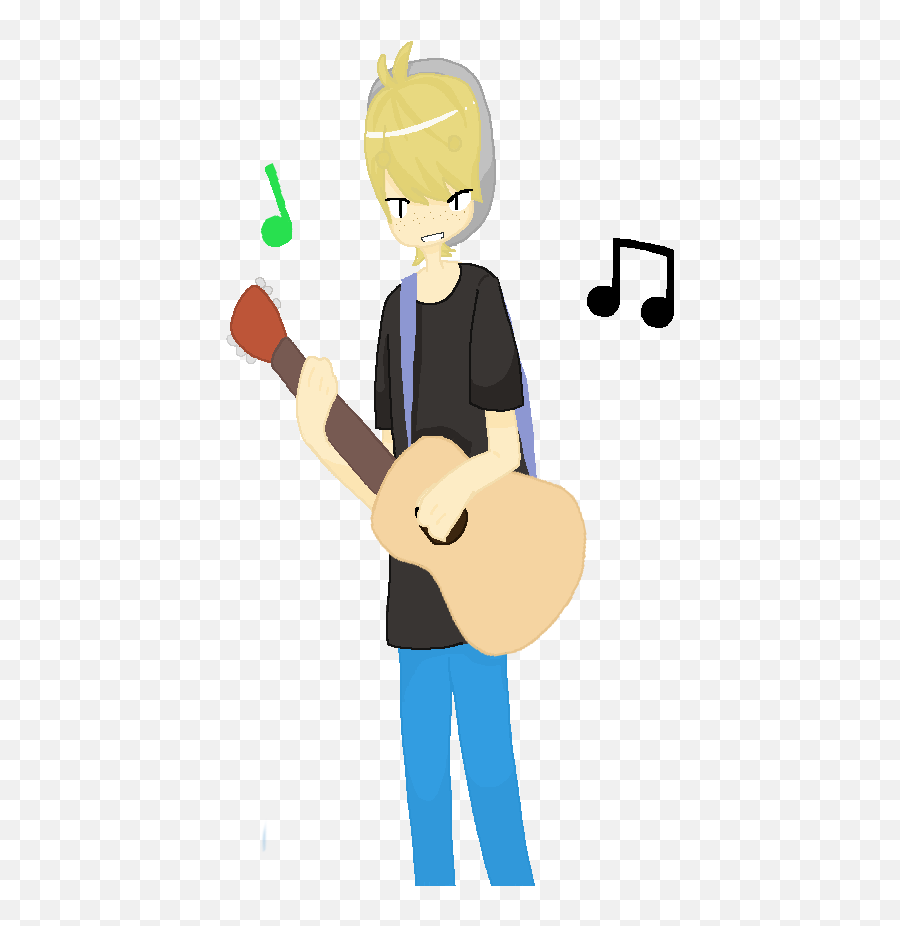Cartoon Microphone Png - Playing Guitar Cartoon Gif Play Playing Guitar Images Gif Emoji,Guitar Clipart