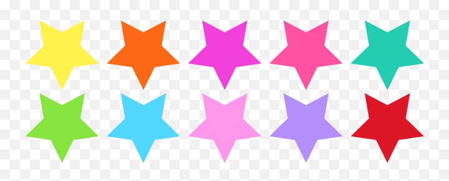 Coloured Stars Vinyl Stickers For Floor Emoji,Transparent Star Texture