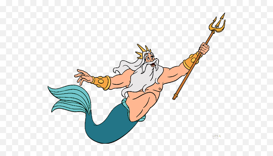 Mermaid Clipart King Picture 2962317 Mermaid Clipart King - King Little Mermaid Characters Emoji,Mermaid Clipart
