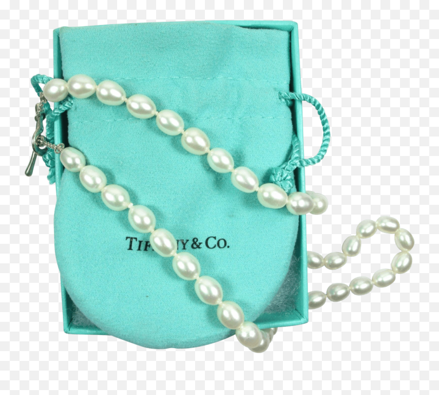 Rare Tiffany U0026 Co Elsa Peretti Pearl Strand Necklace Heart - Tiffany Inci Küpe Emoji,Tiffany And Co Logo