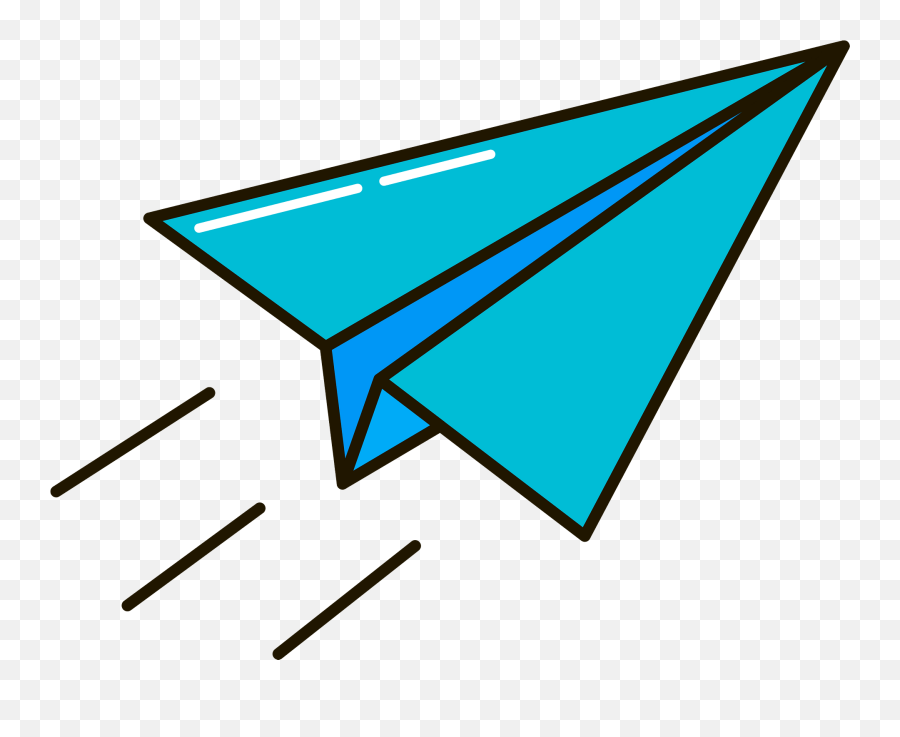 Paper Airplane Clipart - Folding Emoji,Paper Airplane Clipart