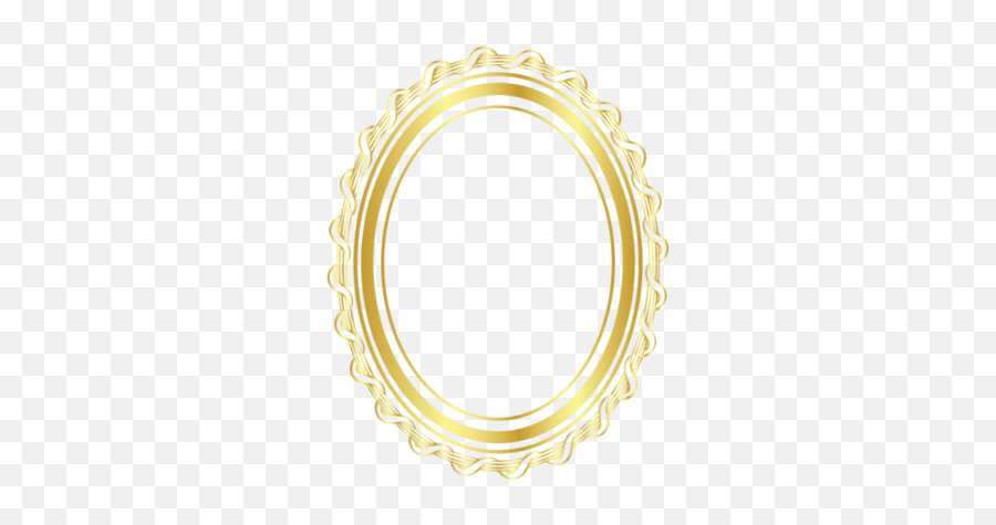 Free Gold Oval Frame 1194883 Png With Transparent Background - Decorative Emoji,Oval Png