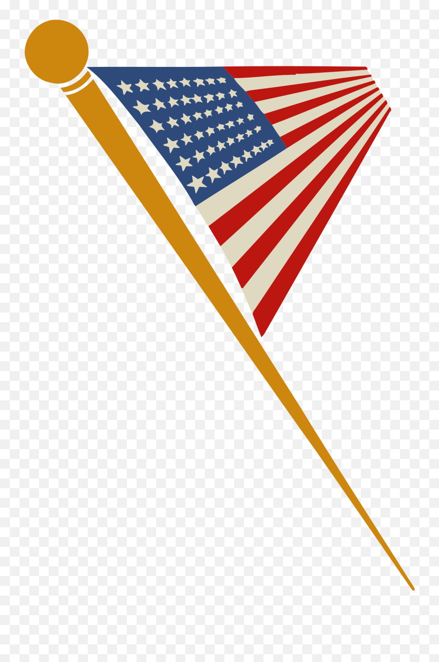 Triangle Area Flag - Svg Us Flag Pin Emoji,Usa Clipart