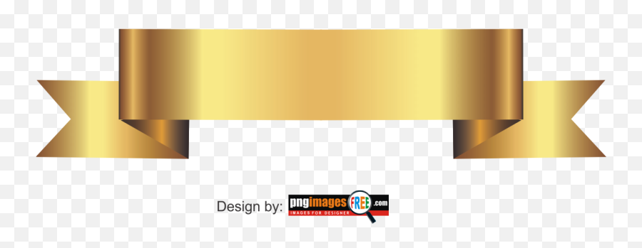 Golden Ribbon Clipart Png - Horizontal Emoji,Gold Ribbon Png