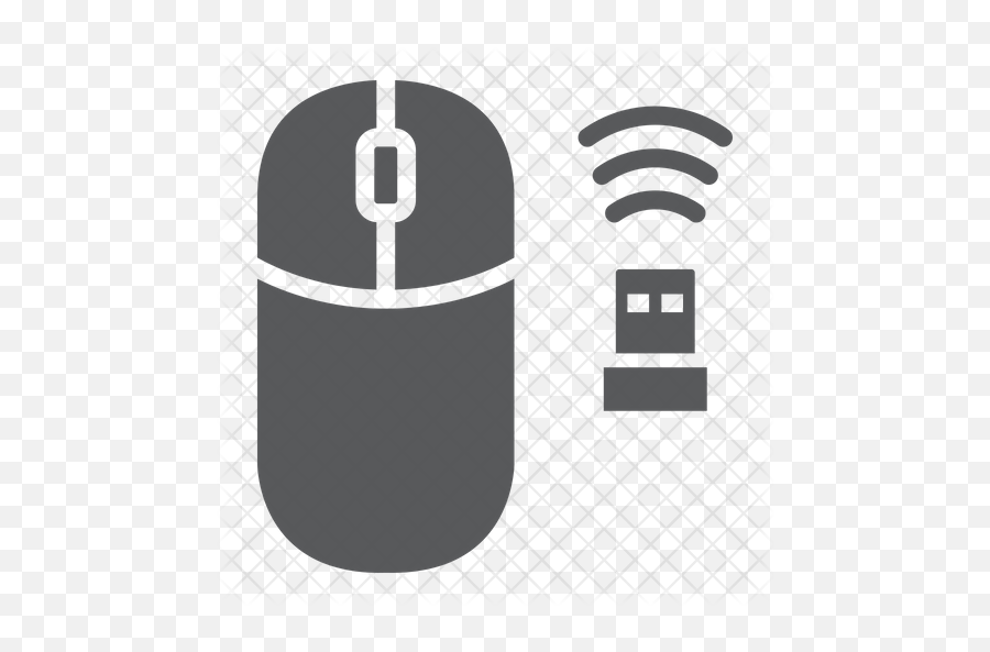 Wireless Mouse Icon Of Glyph Style - Wireless Mouse Logo Emoji,Mouse Logo