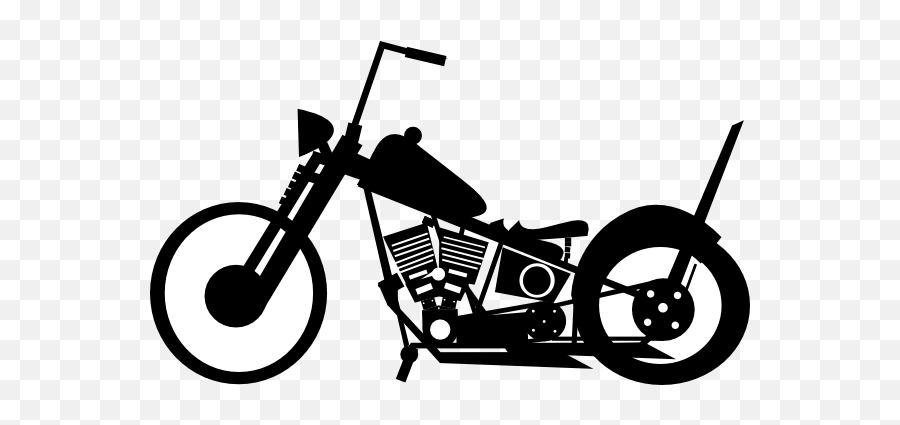 Bobber2 Clip Art - Motorcycle With Ape Hangers Clipart Emoji,Motorcycle Clipart