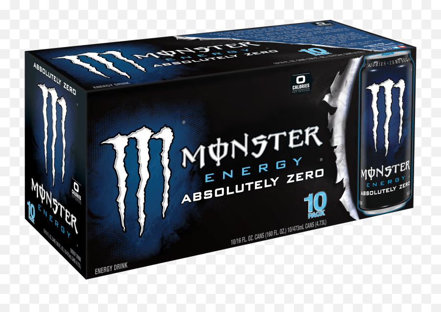 Monster Absolutely Zero Energy Drink - Monster Energy 10 Pack Emoji,Monster Energy Drink Logo