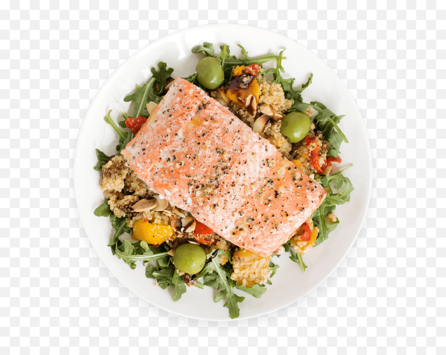 Download Fully Cooked Meal With Healthy - Transparent Cooked Salmon Png Emoji,Healthy Png