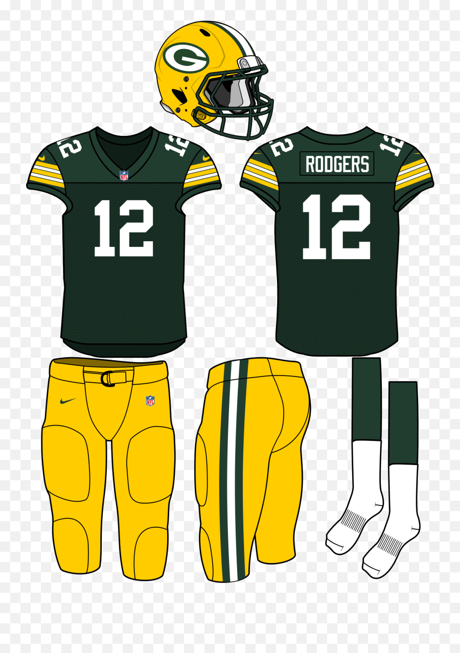 Revolucionário Ameaçar Dobra Packers Uniforme - Mlb Nfl Uniform Emoji,Green Bay Packers Logo Image
