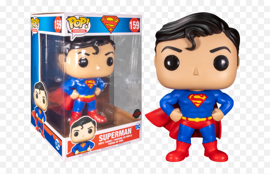 Funko Pop Superman - Superman 10u201d 159 Chase Chance The Emoji,Superman Comic Png