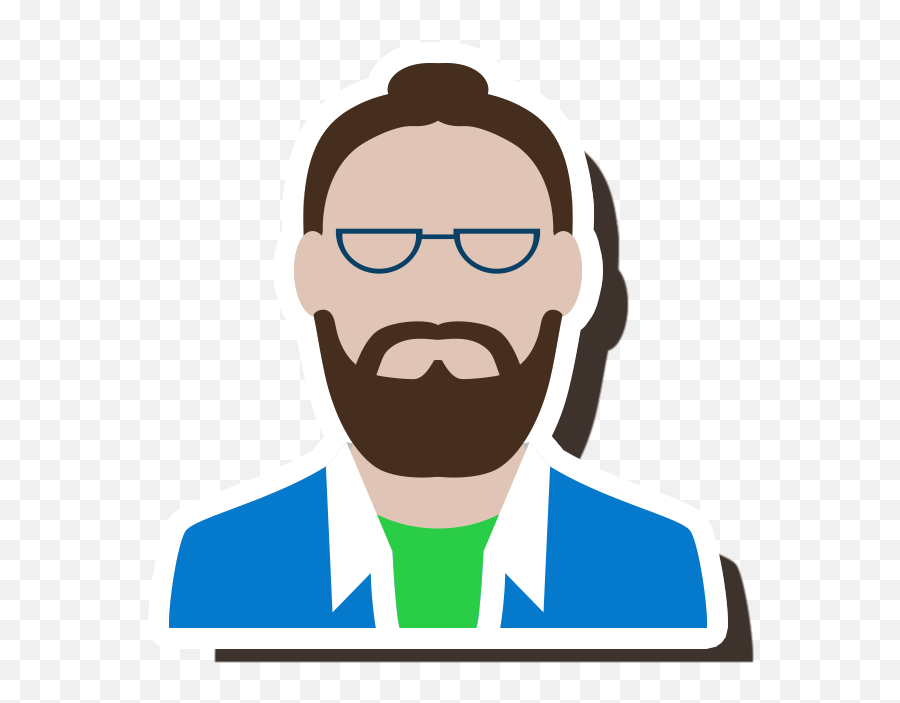 Download Jpg Royalty Free Stock Beard Clipart Man Bun - For Adult Emoji,Beard Clipart