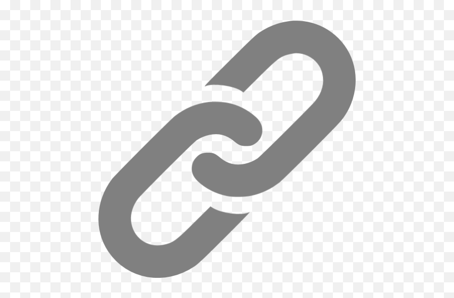 Gray Link Icon - Link Icon Black Emoji,Link Png