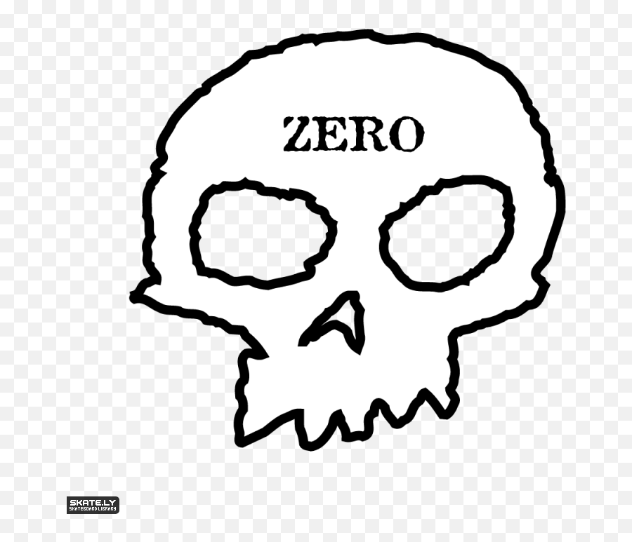 Zero Skateboards Skull - Vector Zero Skateboards Logo Emoji,Skateboard Logos