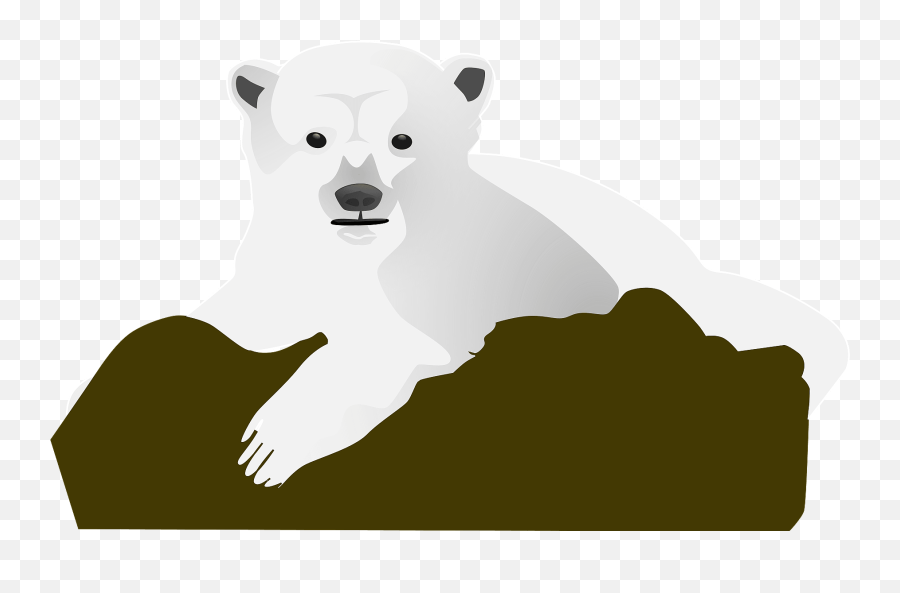 Polar Bear Resting - Polar Bear Clip Art Emoji,Polar Bear Clipart