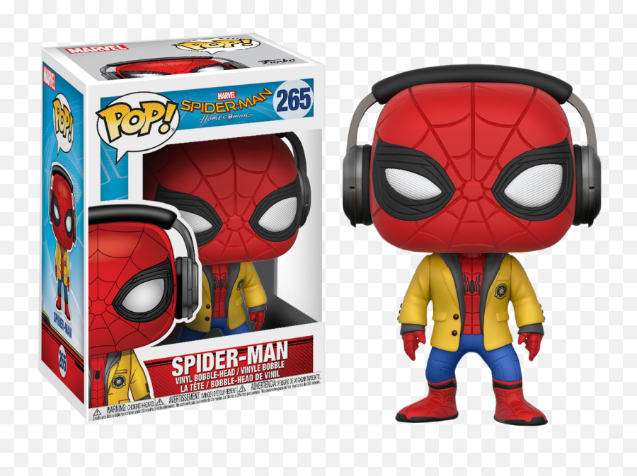 Funko Pop Marvel Spiderman Homecoming Spiderman With - Funko Pop Spiderman Homecoming Emoji,Spiderman Homecoming Logo