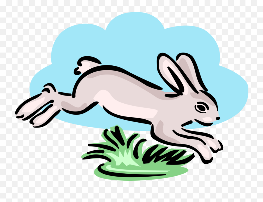 Vector Hops Cartoon Freeuse Stock - Rabbit Hopping Clipart Emoji,Hop Clipart