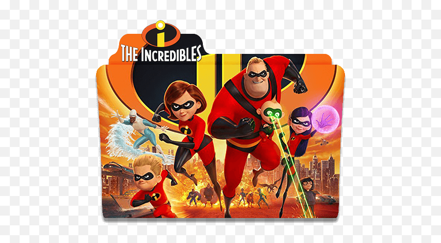 Incredibles 2018 Cartoon Folder Icon - Designbust Incredibles 2 Folder Icon Emoji,The Incredibles Png