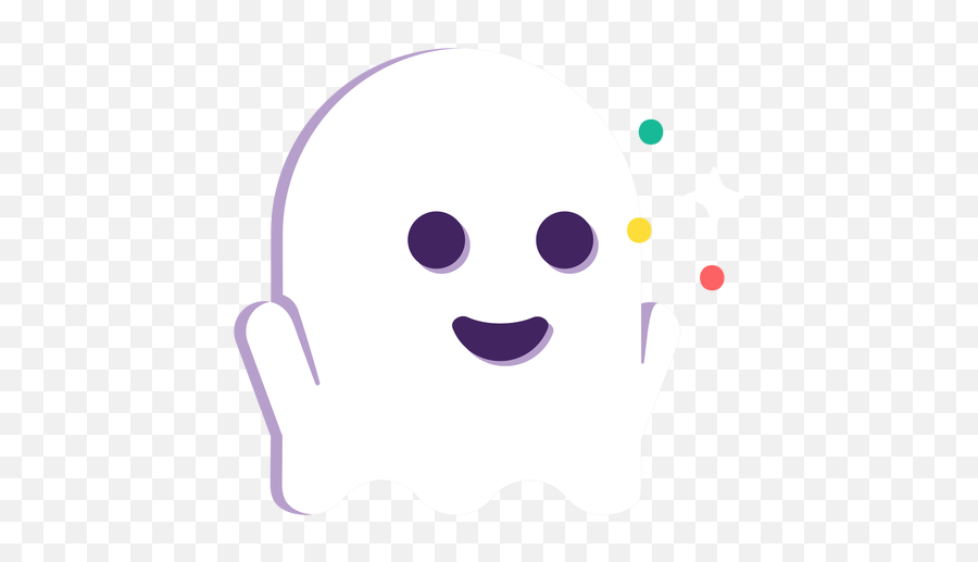 Cute Ghost Flat Halloween - Lindas Imagenes De Halloween Emoji,Cute Png