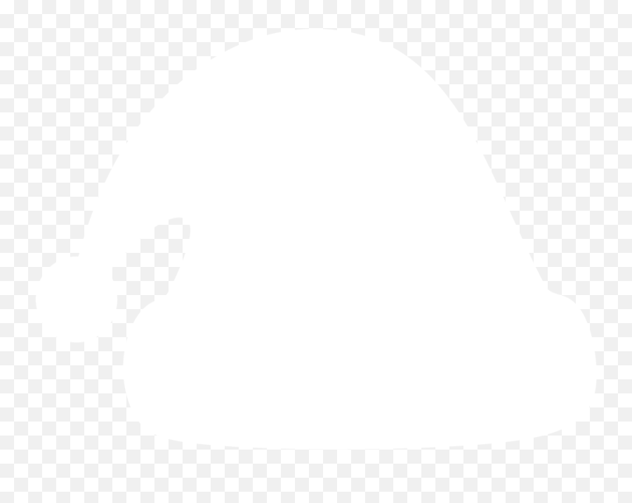 Santa Hat Silhouette Png Clipart - Dot Emoji,Santa Hat Clipart Black And White