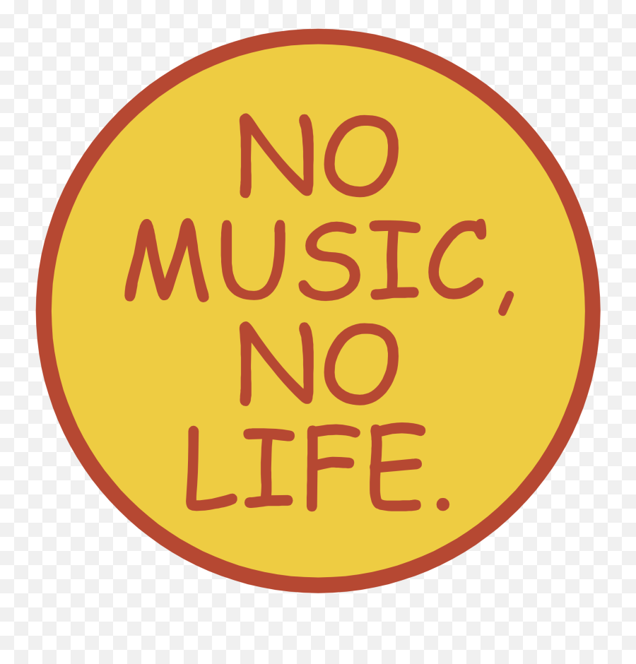 No Music No Life Logo Png Transparent - Dot Emoji,No Logo