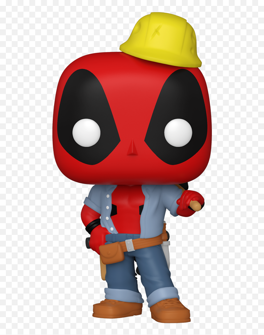 Funko Pop Marvel Deadpool 30th - Construction Worker Walmart Exclusive Emoji,Deadpool Comic Png