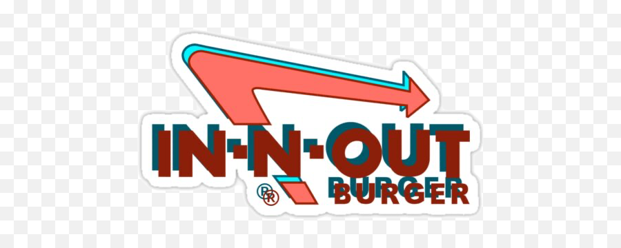 In - Nout Retro Sticker By Chloe Emoji,In-n-out Burger Logo