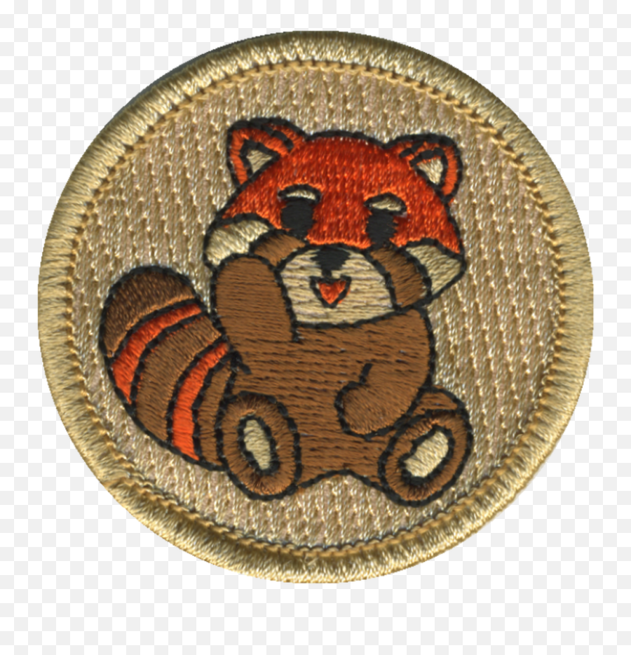 Cuddly Red Panda Patrol Patch Emoji,Red Panda Transparent
